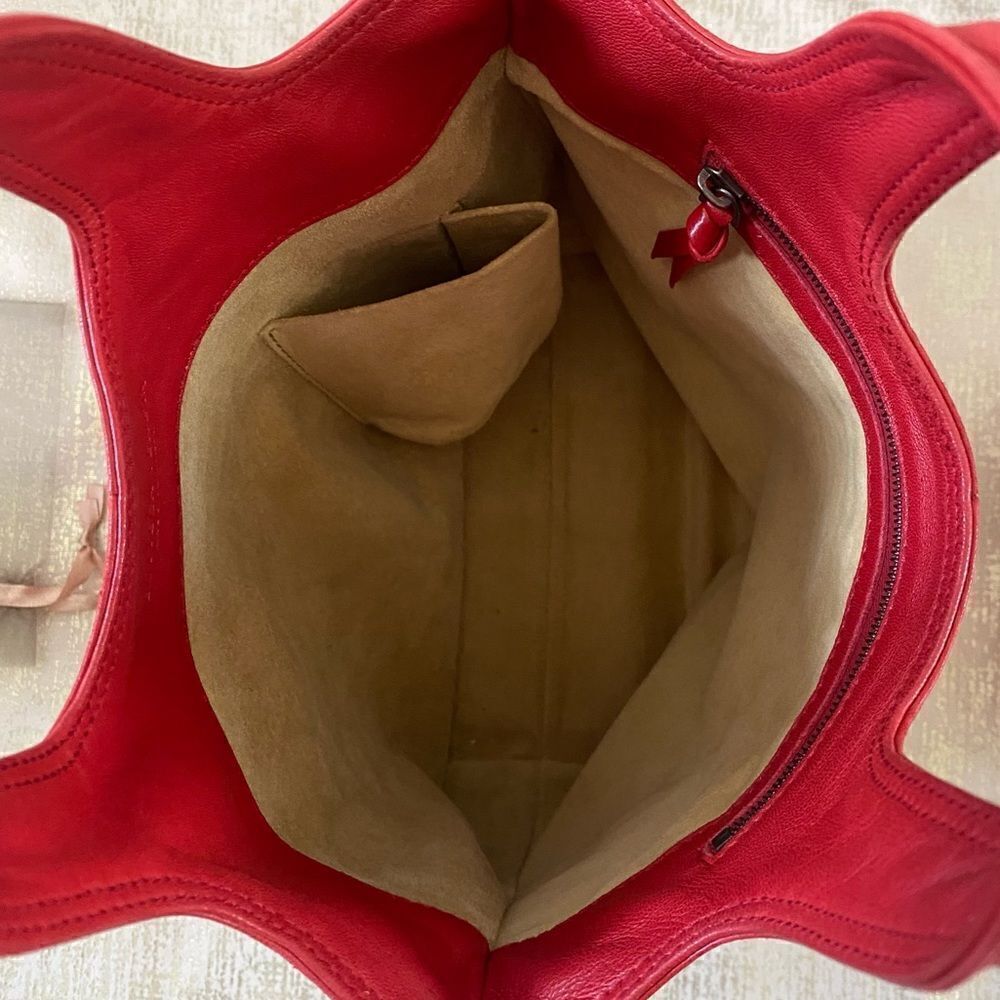 Bottega Veneta Deep Red Small Intrecciato Regent Tote Bag with COA. VGUC! - Picture 6 of 16